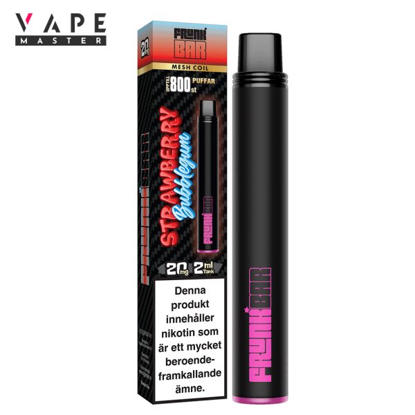 Engångs Vape | Jordgubbstuggummi | Strawberry Bubblegum | Frunk Bar Mesh