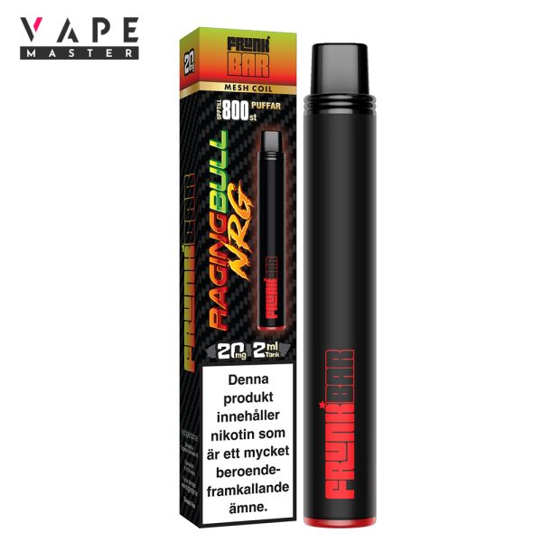 Engångs Vape | Raging Bull NRG | Frunk Bar Mesh