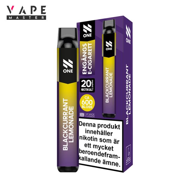 Svarta vinbär och Lemonad | Blackcurrant Lemonade | Engångs Vape | N One