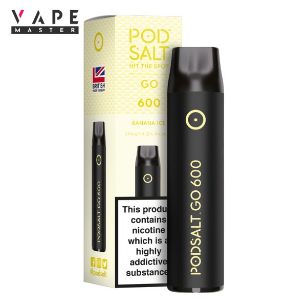 Engångs Vape | Banan Is | Banana Ice | Pod Salt GO 600