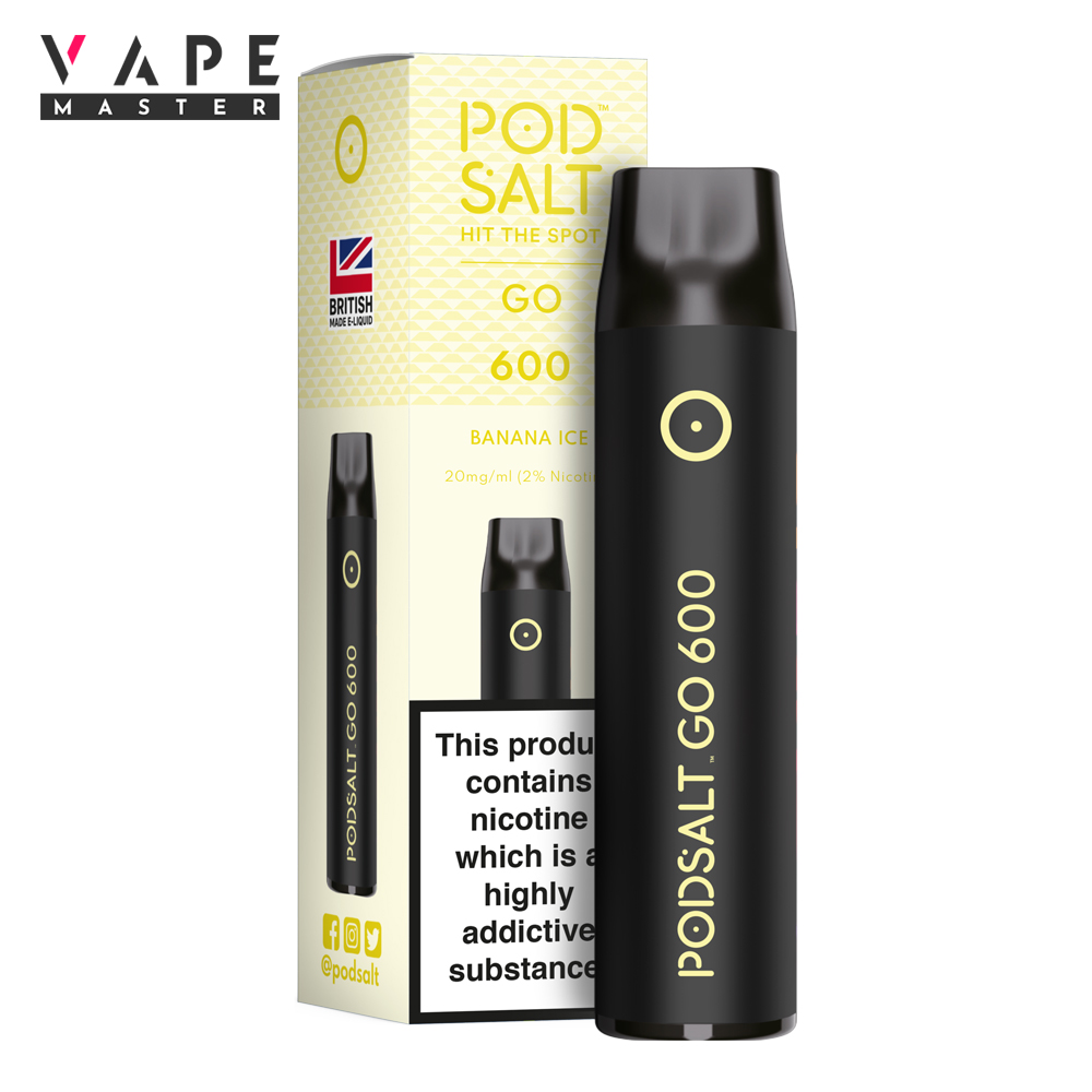 Engångs Vape | Banan Is | Banana Ice | Pod Salt GO 600