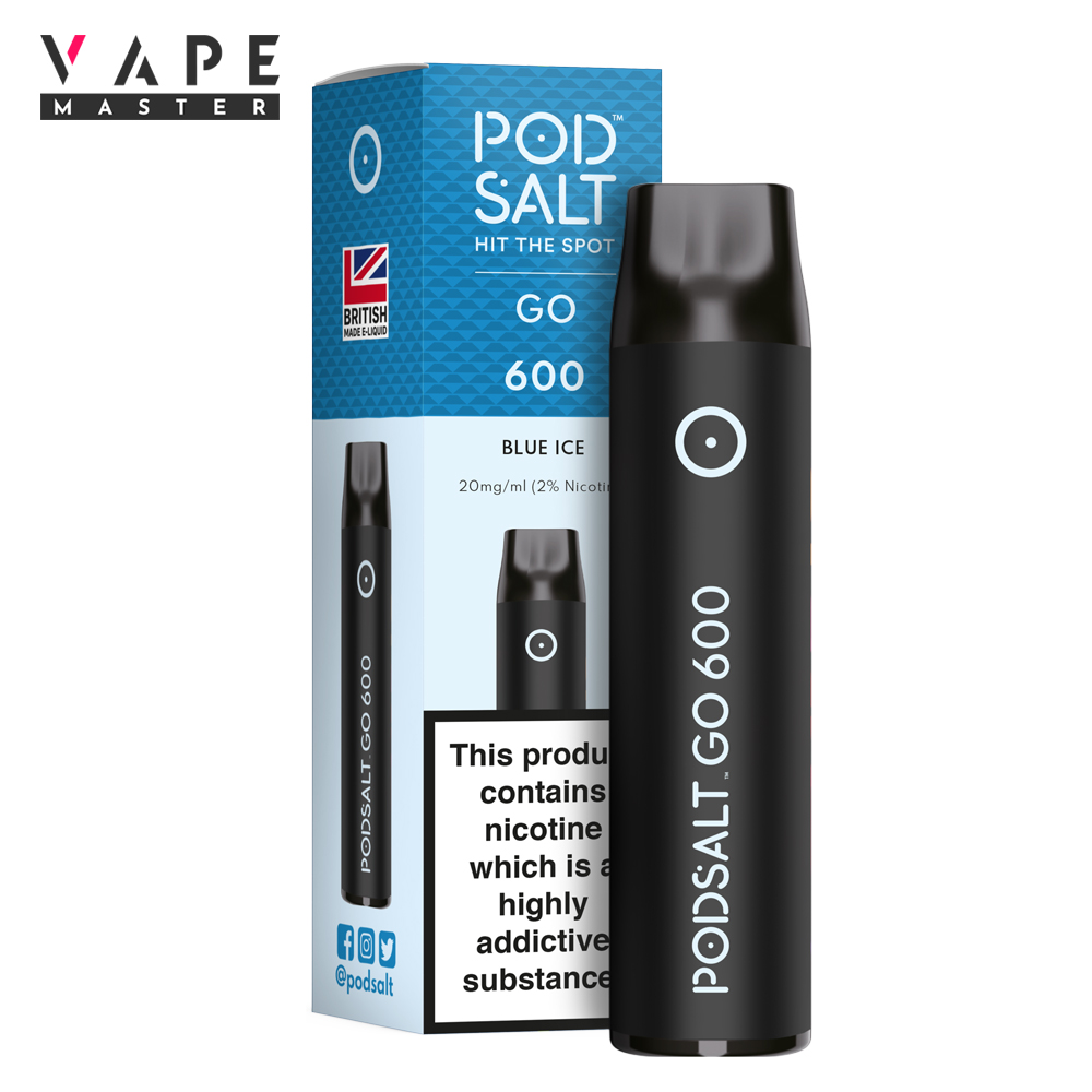 Engångs Vape | Blåbär Is | Blue Ice | Pod Salt GO 600