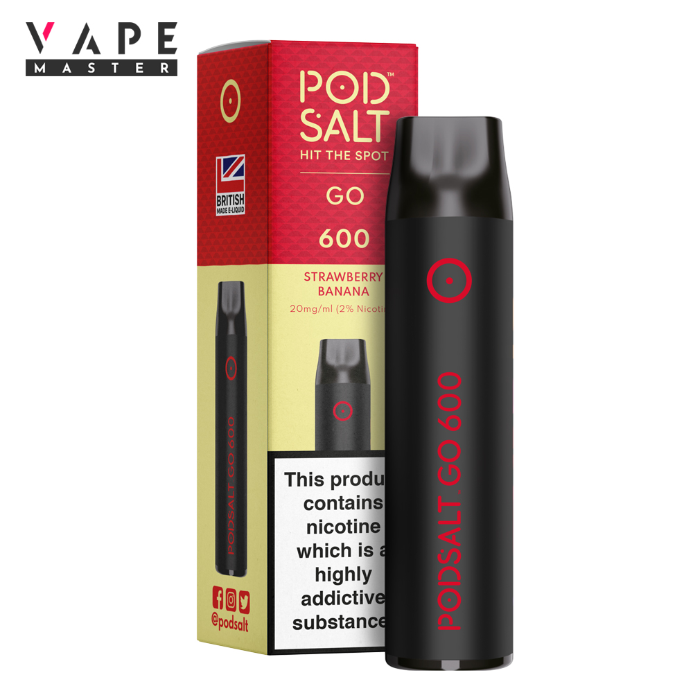 Engångs Vape | Banan och Jordgubb | Strawberry Banana | Pod Salt GO 600